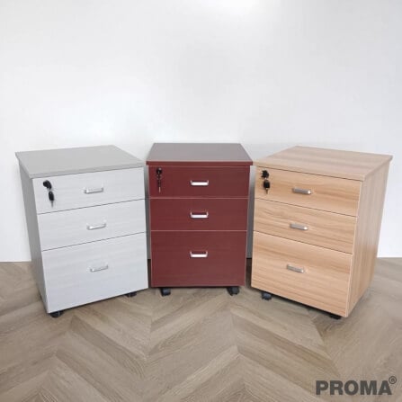 [PRE-ORDER] ตู้ลิ้นชัก 3 ชั้น PROMA-OF07-01 40CM สีขาว_6