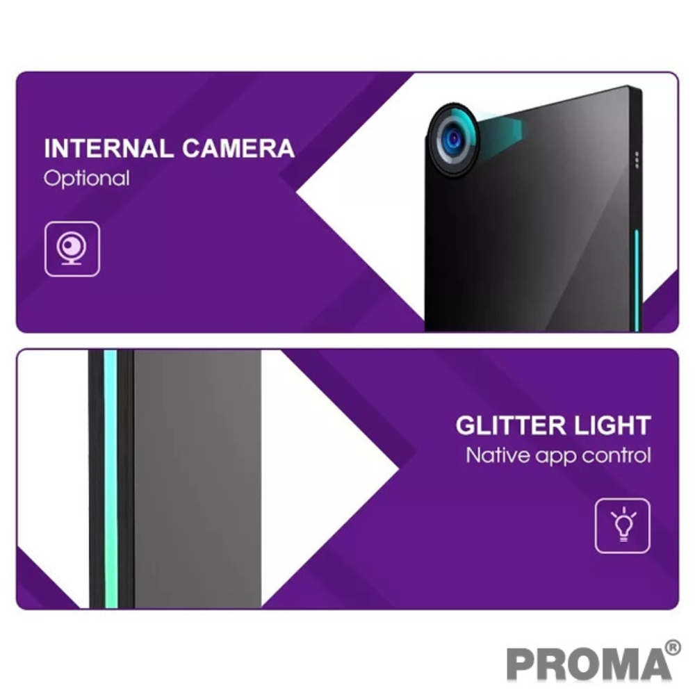 กระจกออกกำลังกายอัจฉริยะ หน้าจอสัมผัส ขนาด 43 นิ้ว Proma-MR17 สัมผัสได้มีกล้อง_8