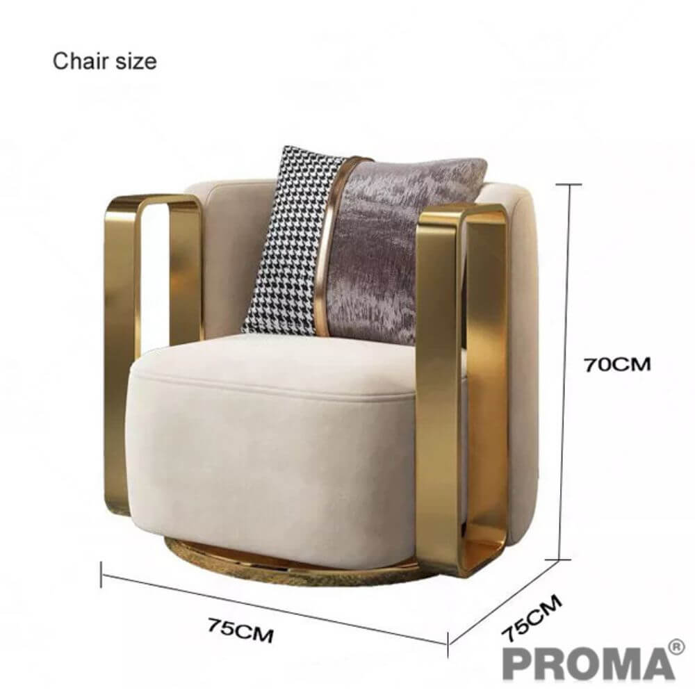 [Pre-order] เก้าอี้เลานจ์ เก้าอี้โซฟาเดี่ยว PROMA-C-39