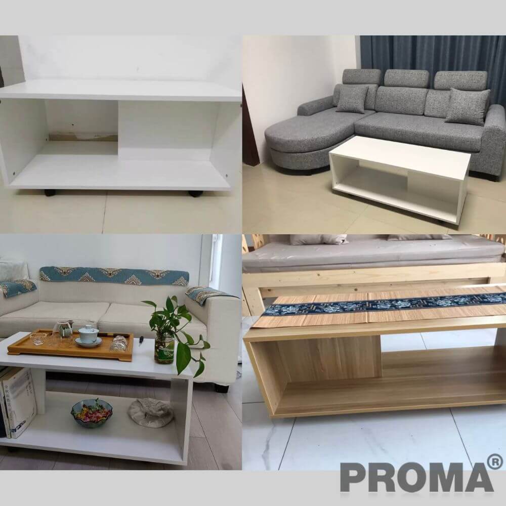 [Pre-order] โต๊ะกลาง PROMA-CTB-61-01 80 ซม. สีขาว