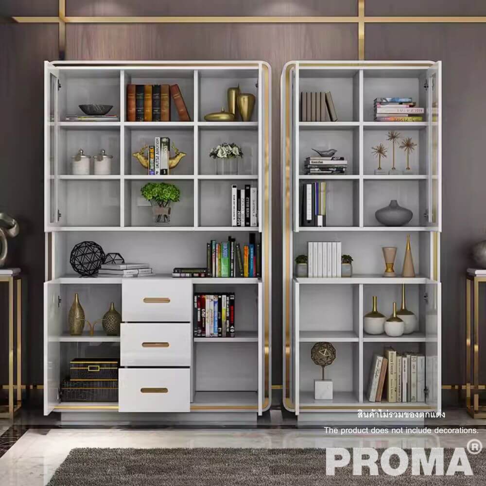  [Pre-order] ชั้นวางของ ตู้หนังสือ Proma-OD27WB สีขาว