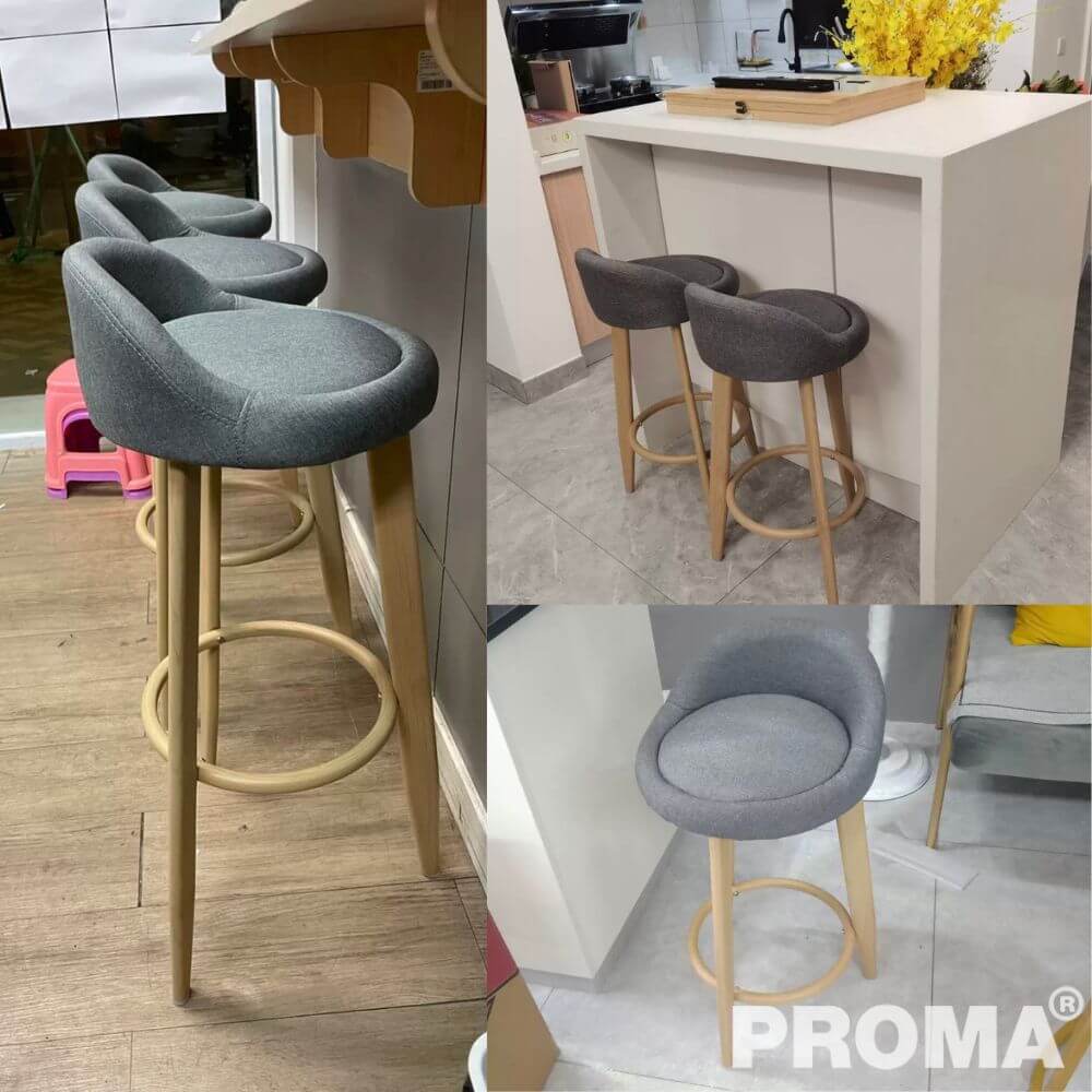 [Pre-order] เก้าอี้บาร์ PROMA-C-31-03 30 ซม. สีน้ำเงิน