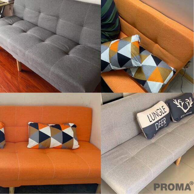 [Pre-order] โซฟาเบด PROMA-SF59-01 120 ซม. สีดำ-ขาว