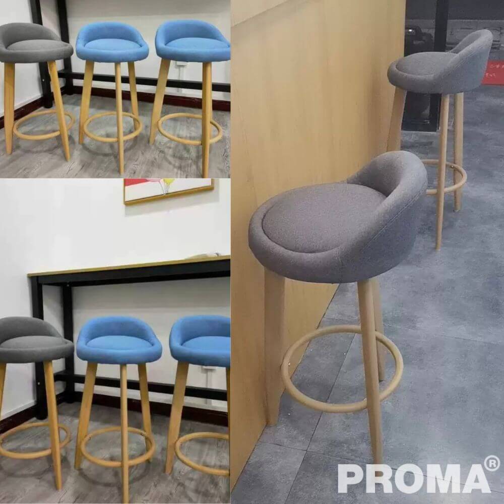[Pre-order] เก้าอี้บาร์ PROMA-C-31-03 30 ซม. สีน้ำเงิน