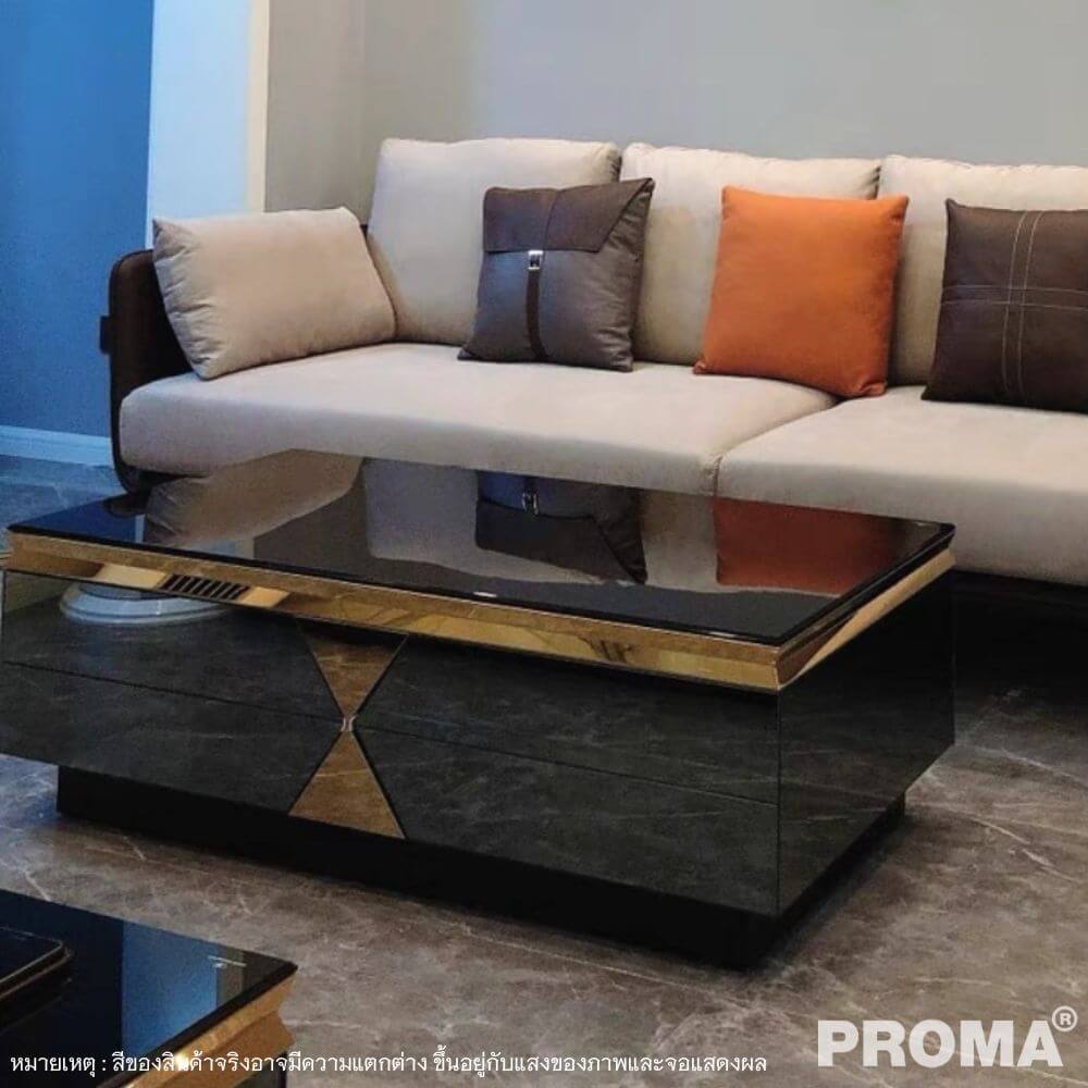 [Pre-order] โต๊ะกลาง PROMA TVS-05S150B สีดำ