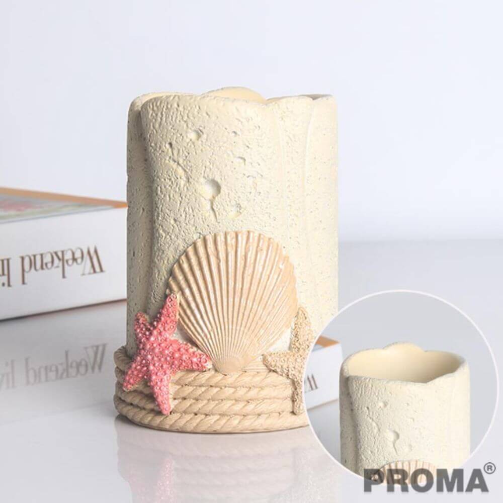 [Pre-order] อุปกรณ์ห้องน้ำเซรามิกเซ็ต 5 ชิ้น ชุดหาดทราย PROMA-WS05 (ไม่มีถาด)