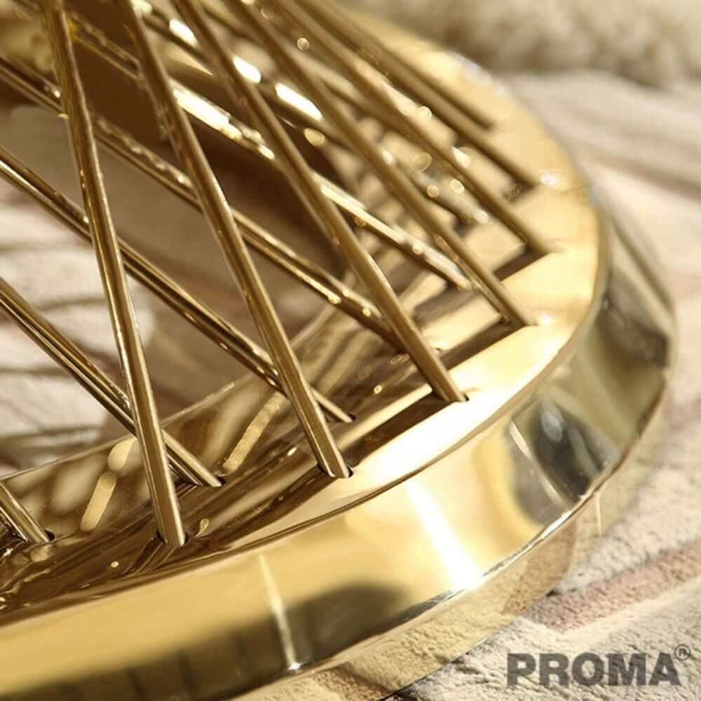 [Pre-order] โต๊ะกลาง ท๊อปหินอ่อนสังเคราะห์ Proma-CTB-06 ขาสีทอง