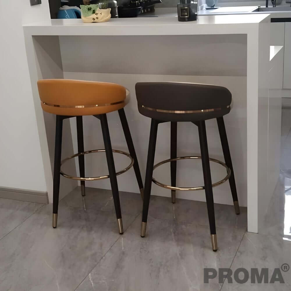 [Pre-order] เก้าอี้บาร์ทรงสูง สไตล์โมเดิร์น Proma-C-52 72 ซม. สีดำ