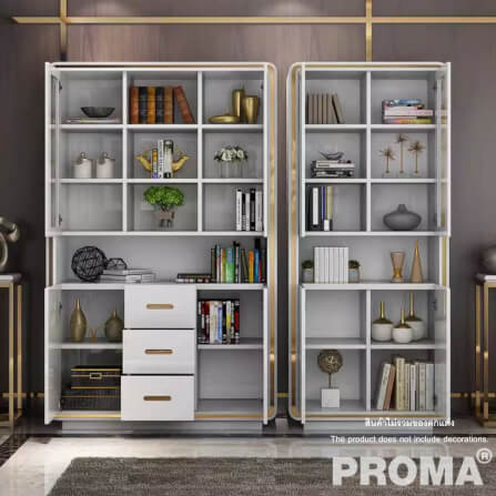  [Pre-order] ชั้นวางของ ตู้หนังสือ Proma-OD27WB สีขาว_3