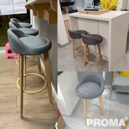 [Pre-order] เก้าอี้บาร์ PROMA-C-31-02 30 ซม. สีน้ำตาล_4