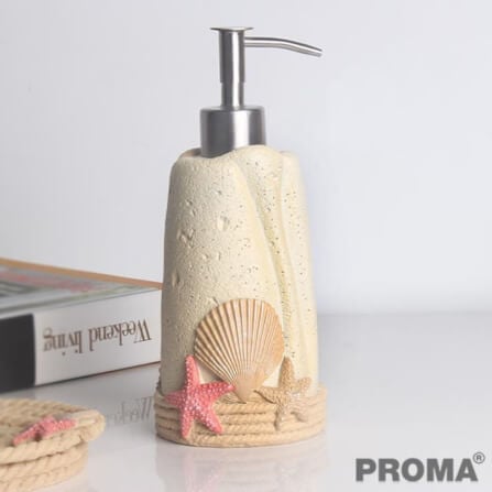 [Pre-order] อุปกรณ์ห้องน้ำเซรามิกเซ็ต 5 ชิ้น ชุดหาดทราย PROMA-WS05 (ไม่มีถาด)_4