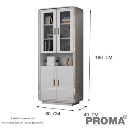  [Pre-order] ชั้นวางของ ตู้หนังสือ Proma-OD27WB สีขาว_5