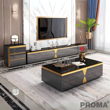 [Pre-order] ตู้วางทีวี PROMA-TVS-05B 200 ซม. สีดำ_5
