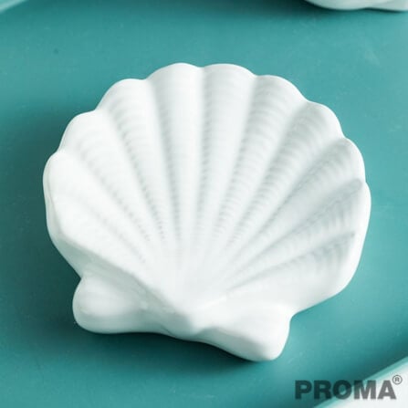 [Pre-order] ชุดอุปกรณ์ห้องน้ำลายเปลือกหอย 4 ชิ้น PROMA-WS02-S1 สีขาว (ไม่มีถาด)_7