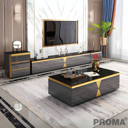 [Pre-order] โต๊ะกลาง PROMA TVS-05S150B สีดำ_9