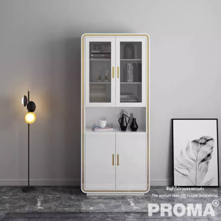  [Pre-order] ชั้นวางของ ตู้หนังสือ Proma-OD27WB สีขาว_9