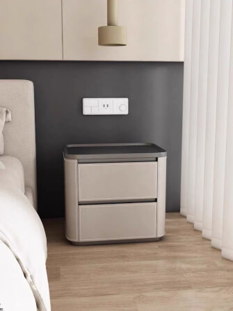 ตู้ข้างเตียง ARTISTRY HOUSE AHBS016 สีกากี/เทา_4
