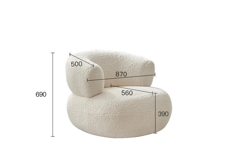 โซฟา 1 ที่นั่ง ARTISTRY HOUSE SOFA AHAC002 สีขาว