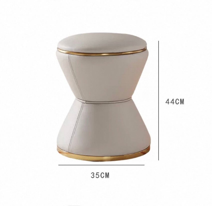 สตูล ARTISTRY HOUSE AHS012  สีครีมขอบสีทอง