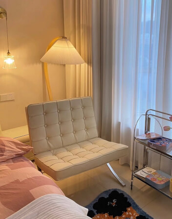 เก้าอี้พักผ่อน Artistry house  AHSF010 สีขาว_2