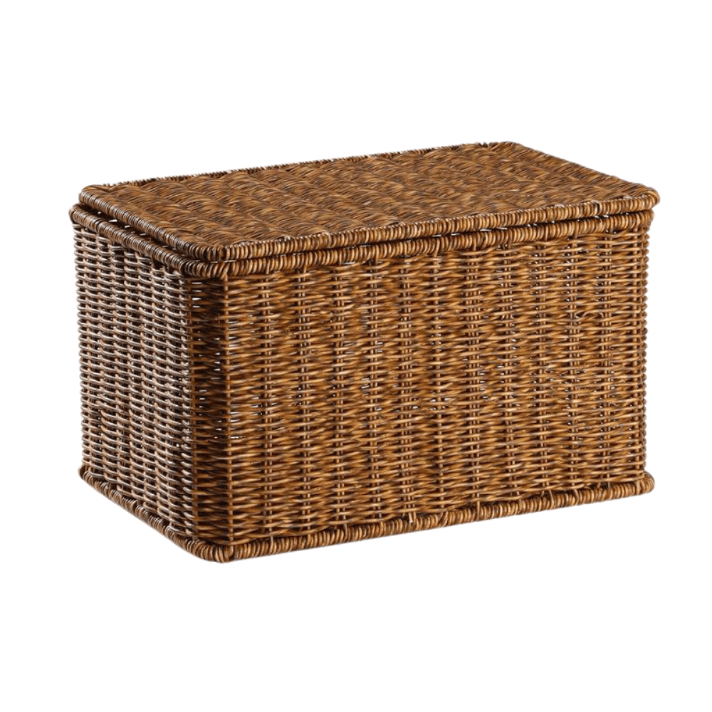กล่อง หวายสังเคราะห์ COZYBROWN TP0024-06 น้ำตาลเข้ม 36x27x21 ซม.