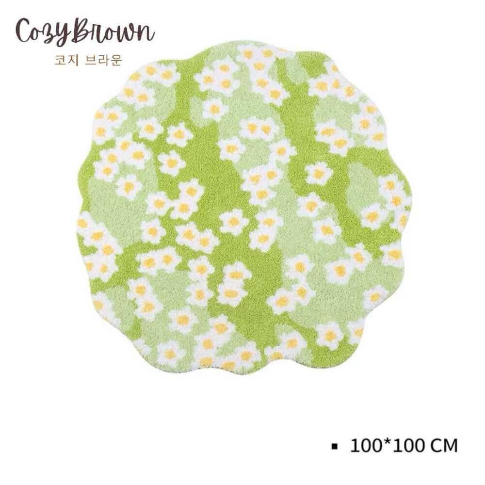 พรม COZYBROWN TP1392-01 100X100 ซม. สีเขียว