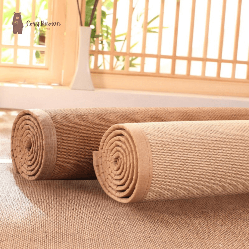 เสื่อทาทามิ COZYBROWN TP0337-01 สีน้ำตาลอ่อน 130x180 ซม.