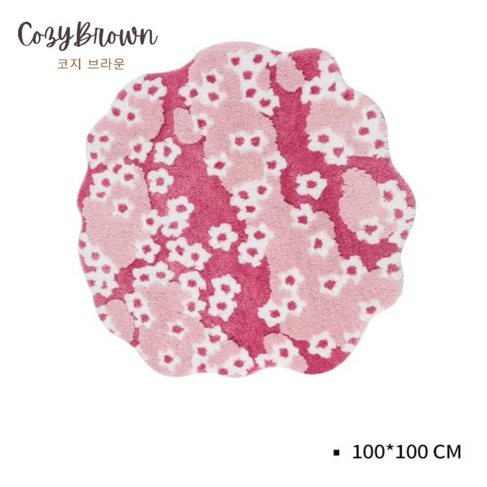 พรม COZYBROWN TP1392-02 100X100 ซม. สีชมพู
