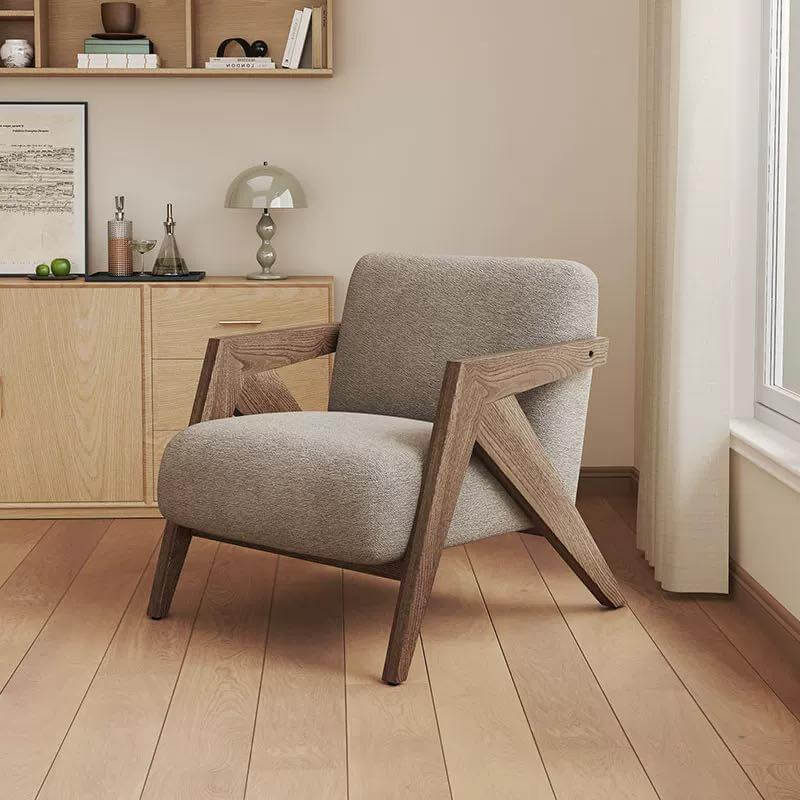 เก้าอี้โซฟา COZYBROWN TP1299 สีเทา 63x83x77cm. 