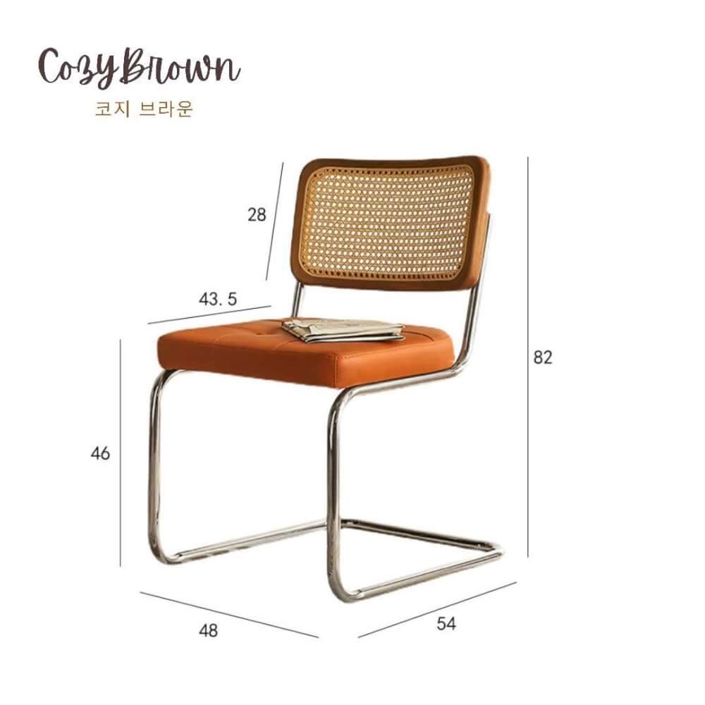 เก้าอี้พนักพิง COZYBROWN TP0472-01 สีน้ำตาล