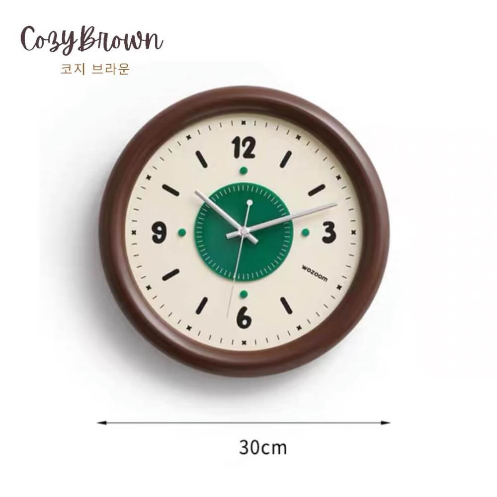 นาฬิกาแขวนผนัง COZYBROWN TP1287-02 สีน้ำตาล 30x30x2.3 cm.
