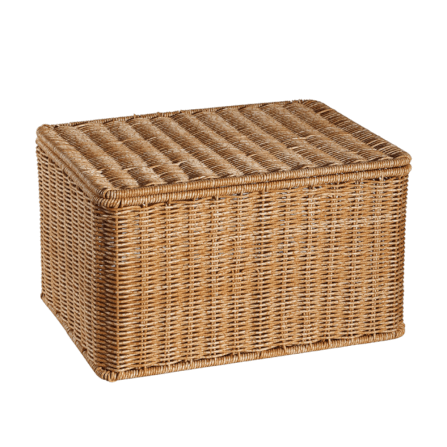 กล่อง หวายสังเคราะห์ COZYBROWN TP0024-01 น้ำตาลอ่อน 28x18x17 ซม.
