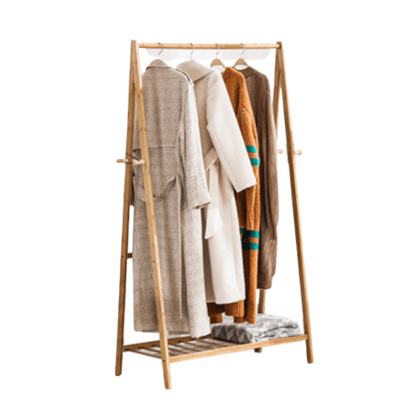 ราวแขวนผ้า 90 CM. COZYBROWN TP0095-01 ธรรมชาติ_0