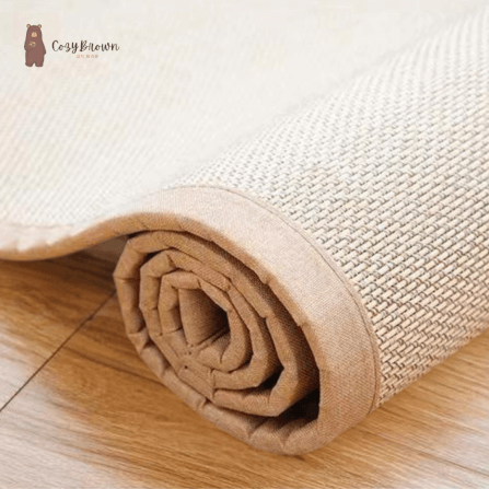เสื่อทาทามิ COZYBROWN TP0337-01 สีน้ำตาลอ่อน 130x180 ซม._2