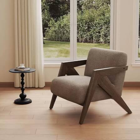 เก้าอี้โซฟา COZYBROWN TP1299 สีเทา 63x83x77cm. _3