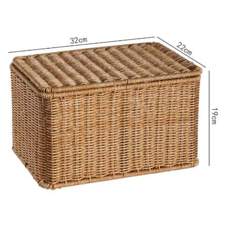 กล่อง หวายสังเคราะห์ COZYBROWN TP0024-03 น้ำตาลอ่อน 32x22x19 ซม._6