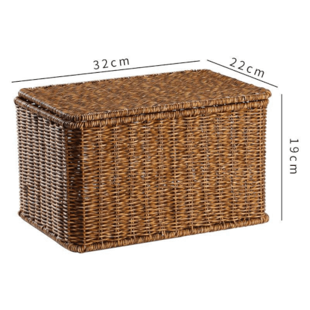 กล่อง หวายสังเคราะห์ COZYBROWN TP0024-04 น้ำตาลเข้ม 32x22x19 ซม._8