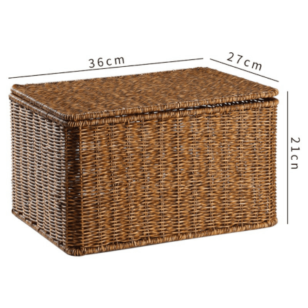 กล่อง หวายสังเคราะห์ COZYBROWN TP0024-06 น้ำตาลเข้ม 36x27x21 ซม._8