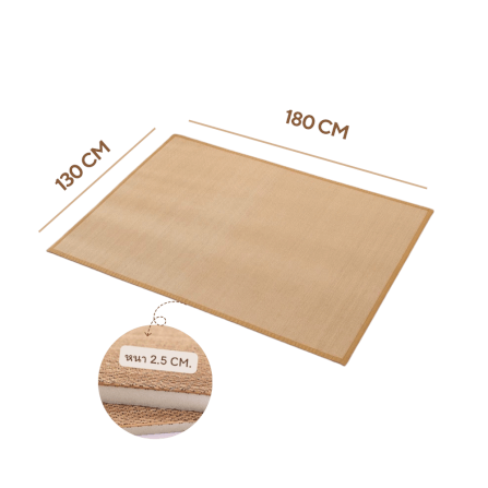 เสื่อทาทามิ COZYBROWN TP0337-01 สีน้ำตาลอ่อน 130x180 ซม._9