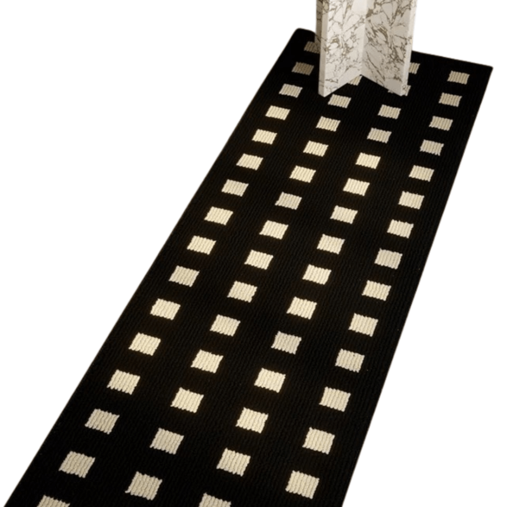 พรม MJHOMEDESIGNS BEDSIDE CARPET 61 ขนาด 60 X 180 ซม. ดำ V1_0