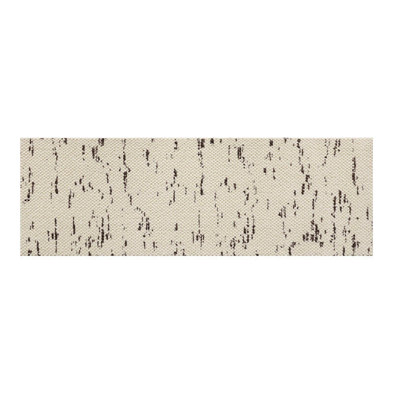 พรม MJHOMEDESIGNS BEDSIDE CARPET 37 ขนาด 80*180 ซม. ครีม-ดำ NO.10