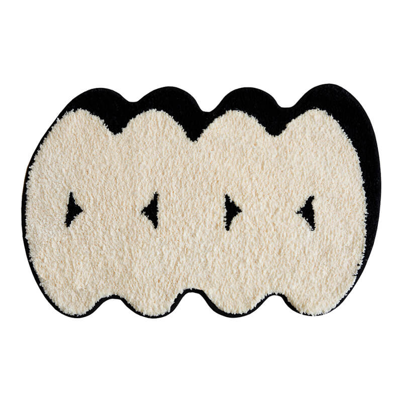 พรม MJHOMEDESIGNS DOORMAT CARPET 08 ขนาด 40*70 CM ดำ-ขาว