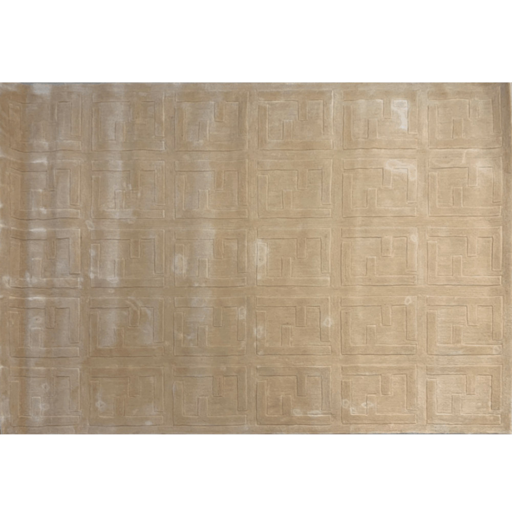 พรม MJHOMEDESIGNS WOOL + ICE SILK ขนาด 160 X 230 ซม. น้ำตาล