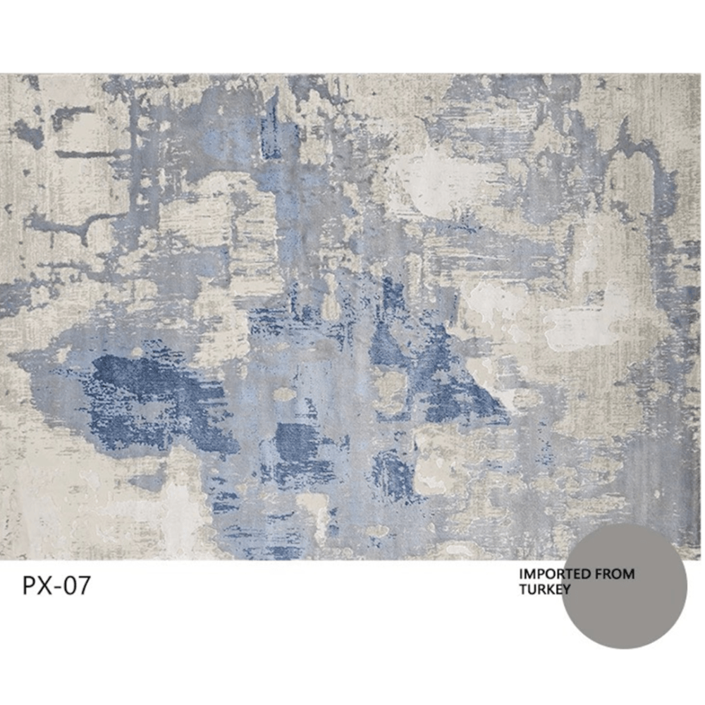 พรม MJHOMEDESIGNS PX-07 SERIES ขนาด 160 X 230 ซม. เทา-ฟ้า