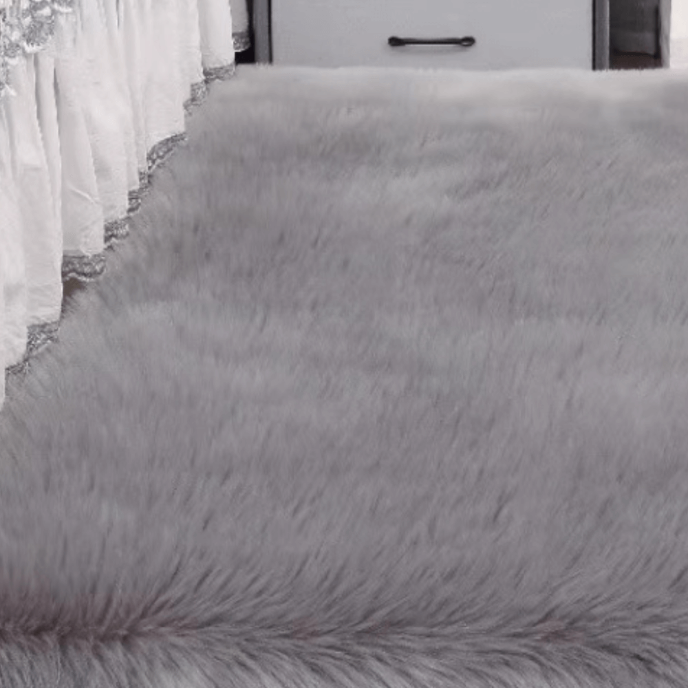 พรม MJHOMEDESIGNS BEDSIDE CARPET 63 ขนาด 60 X 120 ซม. เทา