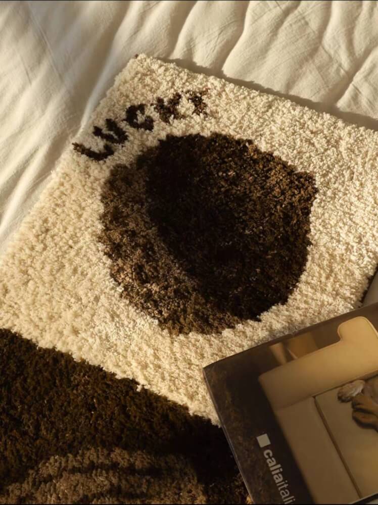 พรม MJHOMEDESIGNS BEDSIDE CARPET 67 ขนาด 40 X 120 ซม. น้ำตาล