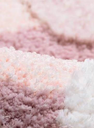 พรม MJHOMEDESIGNS BEDSIDE CARPET 78 ขนาด 50*150 ซม. ชมพู