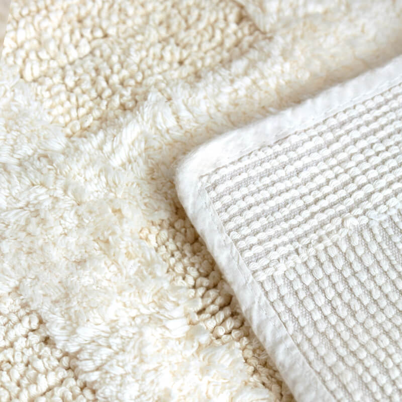พรม MJHOMEDESIGNS DOORMAT CARPET 04 ขนาด 40*60 CM ขาว