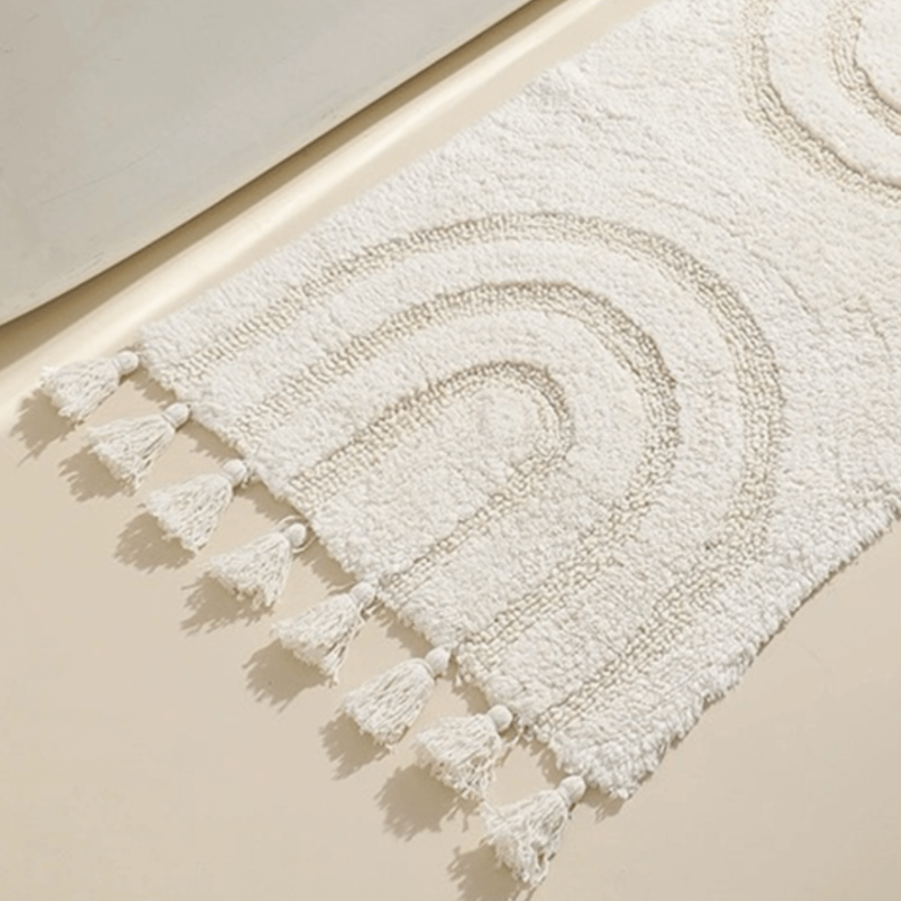 พรม MJHOMEDESIGNS DOORMAT CARPET 35 ขนาด 50*80 CM ขาว