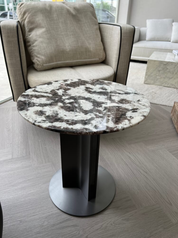 โต๊ะข้าง MJHOMEDESIGNS TB1413 สีขาว/ดำ L50XH40 CM